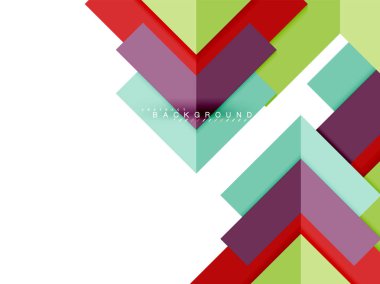 Çok renkli soyut geometrik şekiller, geometri arka plan web afiş için