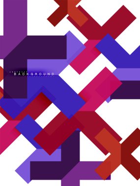 Çok renkli soyut geometrik şekiller, geometri arka plan web afiş için