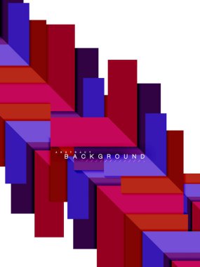 Çok renkli soyut geometrik şekiller, geometri arka plan web afiş için