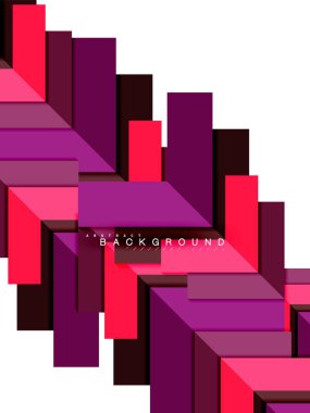 Çok renkli soyut geometrik şekiller, geometri arka plan web afiş için