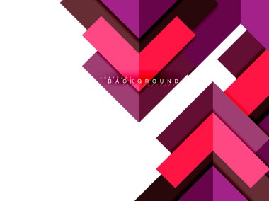 Çok renkli soyut geometrik şekiller, geometri arka plan web afiş için