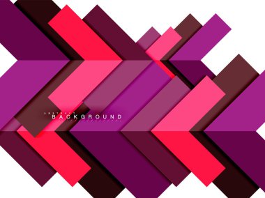 Çok renkli soyut geometrik şekiller, geometri arka plan web afiş için