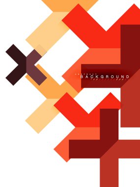 Çok renkli soyut geometrik şekiller, geometri arka plan web afiş için