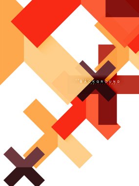 Çok renkli soyut geometrik şekiller, geometri arka plan web afiş için