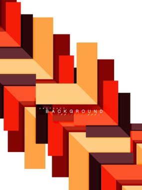 Çok renkli soyut geometrik şekiller, geometri arka plan web afiş için
