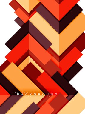 Çok renkli soyut geometrik şekiller, geometri arka plan web afiş için