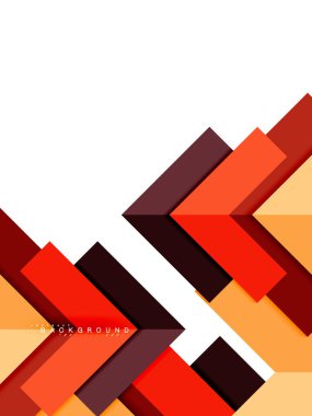 Çok renkli soyut geometrik şekiller, geometri arka plan web afiş için