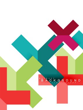 Çok renkli soyut geometrik şekiller, geometri arka plan web afiş için