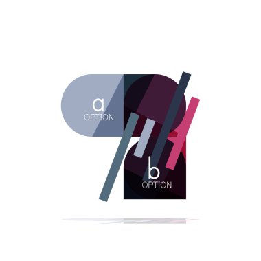 En az daire temiz soyut seçeneği adım Infographic tasarım öğesi, geometrik şekiller - Tur kareler, daireler ve satırları düzeni ile örnek metin