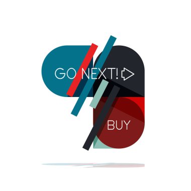 En az daire temiz soyut seçeneği adım Infographic tasarım öğesi, geometrik şekiller - Tur kareler, daireler ve satırları düzeni ile örnek metin