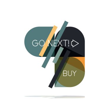 En az daire temiz soyut seçeneği adım Infographic tasarım öğesi, geometrik şekiller - Tur kareler, daireler ve satırları düzeni ile örnek metin