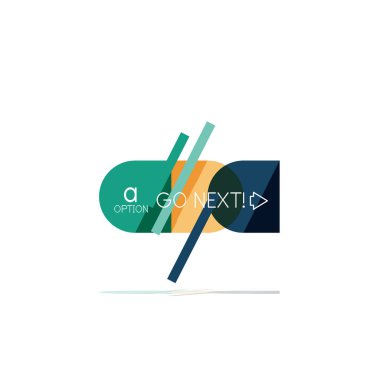 En az daire temiz soyut seçeneği adım Infographic tasarım öğesi, geometrik şekiller - Tur kareler, daireler ve satırları düzeni ile örnek metin