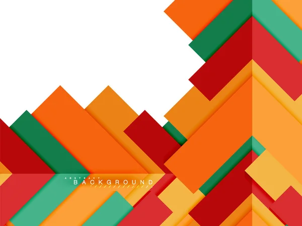Πολύχρωμα γεωμετρικά σχήματα αφηρημένα, γεωμετρία παρασκηνίου για web banner — Διανυσματικό Αρχείο