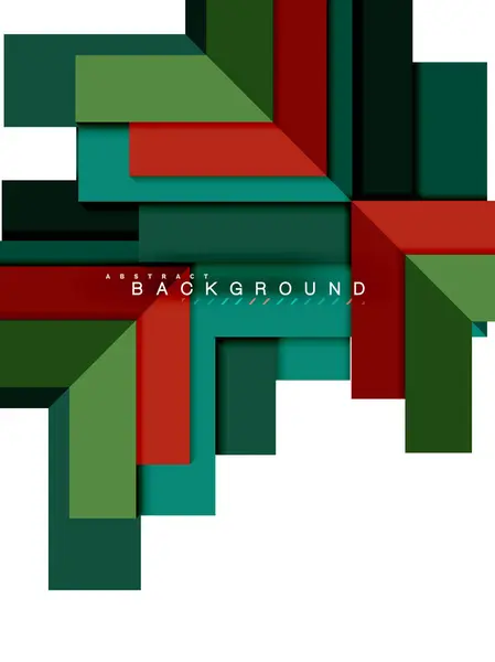 Formes géométriques abstraites multicolores, fond géométrique pour bannière web — Image vectorielle