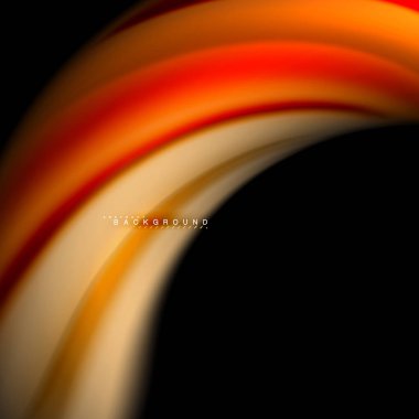 Sıvı karıştırma renkler dalga arka plan tasarlamak vektör. Renkli örgü dalgalar