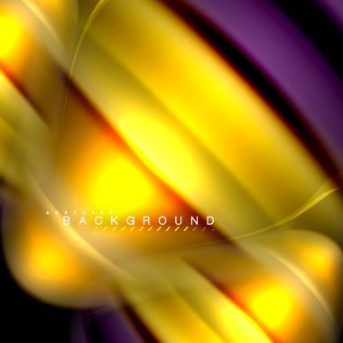 Sıvı karıştırma renkler dalga arka plan tasarlamak vektör. Renkli örgü dalgalar