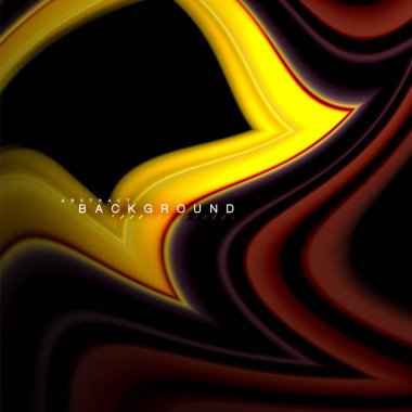 Sıvı çok renkli çizgilerle oluşturulan geometrik şekiller