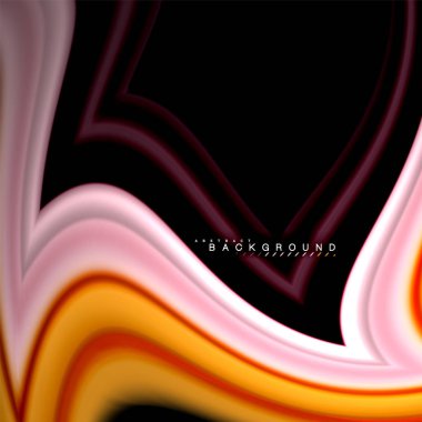 Sıvı çok renkli çizgilerle oluşturulan geometrik şekiller