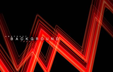 Sıvı çok renkli çizgilerle oluşturulan geometrik şekiller