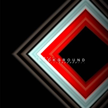 Sıvı çok renkli çizgilerle oluşturulan geometrik şekiller