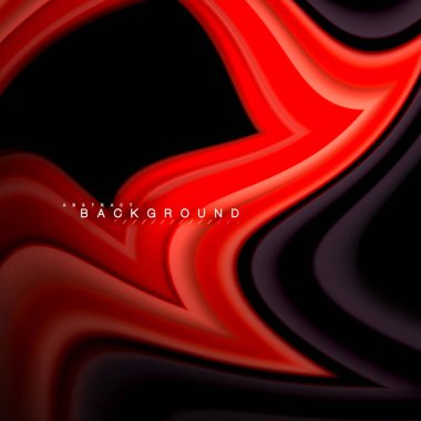 Sıvı çok renkli çizgilerle oluşturulan geometrik şekiller