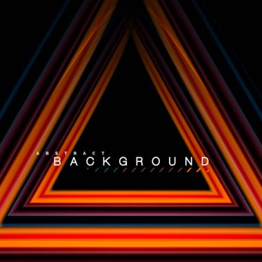 Sıvı çok renkli çizgilerle oluşturulan geometrik şekiller