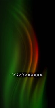 Neon parlayan dalga, sihirli enerji ve ışık arka plan