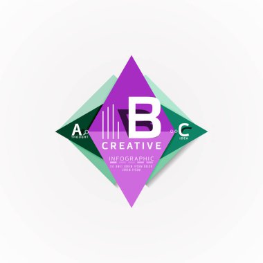 Kağıt seçeneği adımları diyagram Infographic düzeni