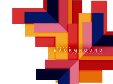 Çok renkli soyut geometrik şekiller, geometri arka plan web afiş için