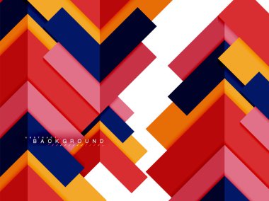 Çok renkli soyut geometrik şekiller, web reklam, iş sunumu, reklamlar paket, geometri arka plan şablonu, duvar kağıdı yazdırma