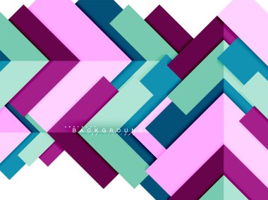 Çok renkli soyut geometrik şekiller, geometri arka plan web afiş için