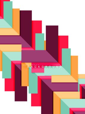 Çok renkli soyut geometrik şekiller, geometri arka plan web afiş için