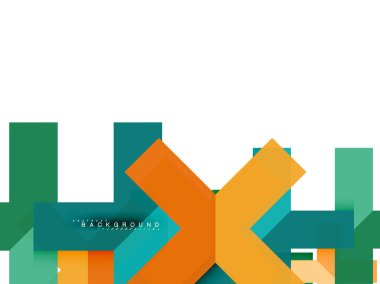 Çok renkli soyut geometrik şekiller, geometri arka plan web afiş için