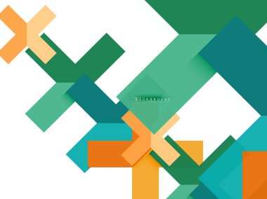 Çok renkli soyut geometrik şekiller, geometri arka plan web afiş için