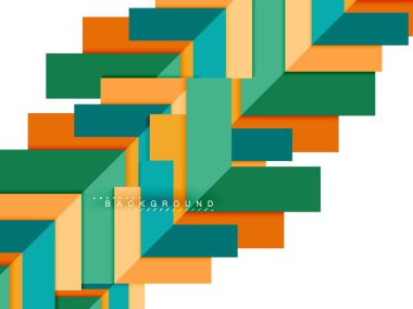 Çok renkli soyut geometrik şekiller, geometri arka plan web afiş için