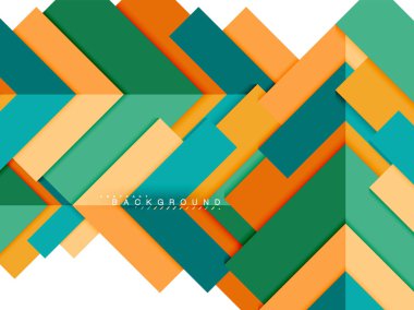 Çok renkli soyut geometrik şekiller, geometri arka plan web afiş için