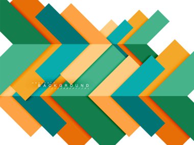 Çok renkli soyut geometrik şekiller, geometri arka plan web afiş için