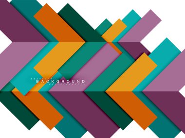 Çok renkli soyut geometrik şekiller, geometri arka plan web afiş için