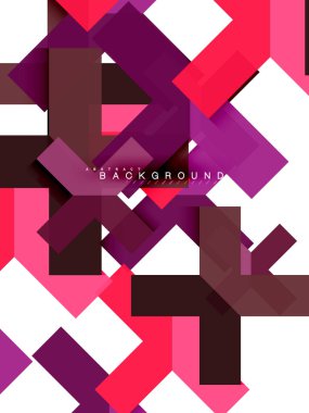 Çok renkli soyut geometrik şekiller, geometri arka plan web afiş için