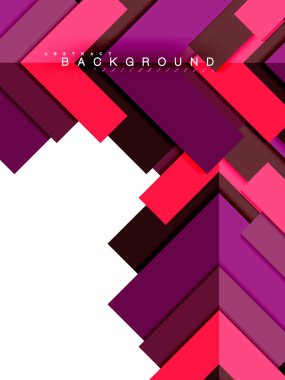 Çok renkli soyut geometrik şekiller, geometri arka plan web afiş için