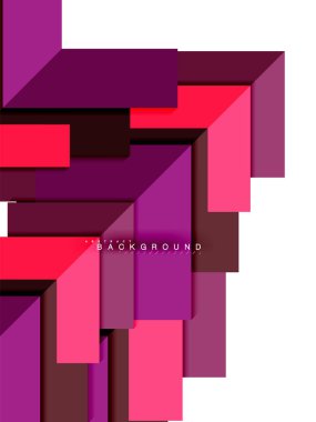 Çok renkli soyut geometrik şekiller, geometri arka plan web afiş için