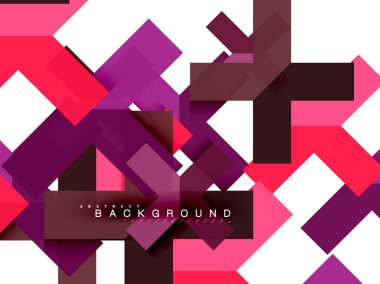 Çok renkli soyut geometrik şekiller, geometri arka plan web afiş için