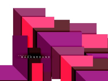 Çok renkli soyut geometrik şekiller, geometri arka plan web afiş için