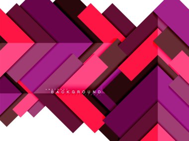 Çok renkli soyut geometrik şekiller, geometri arka plan web afiş için