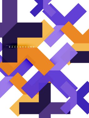 Çok renkli soyut geometrik şekiller, web reklam, iş sunumu, reklamlar paket, geometri arka plan şablonu, duvar kağıdı yazdırma