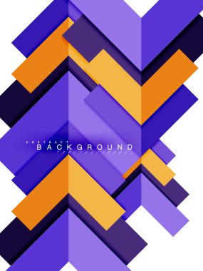 Çok renkli soyut geometrik şekiller, geometri arka plan web afiş için