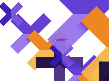 Çok renkli soyut geometrik şekiller, geometri arka plan web afiş için