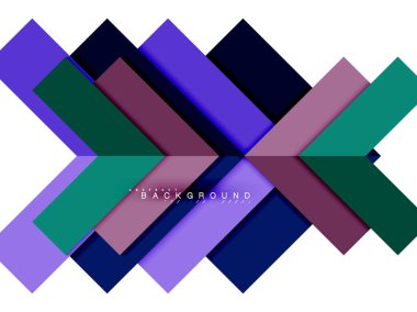 Çok renkli soyut geometrik şekiller, geometri arka plan web afiş için