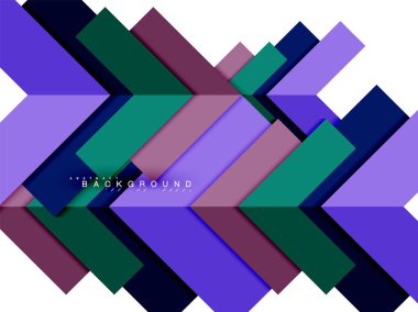Çok renkli soyut geometrik şekiller, geometri arka plan web afiş için