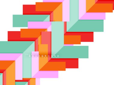 Çok renkli soyut geometrik şekiller, geometri arka plan web afiş için